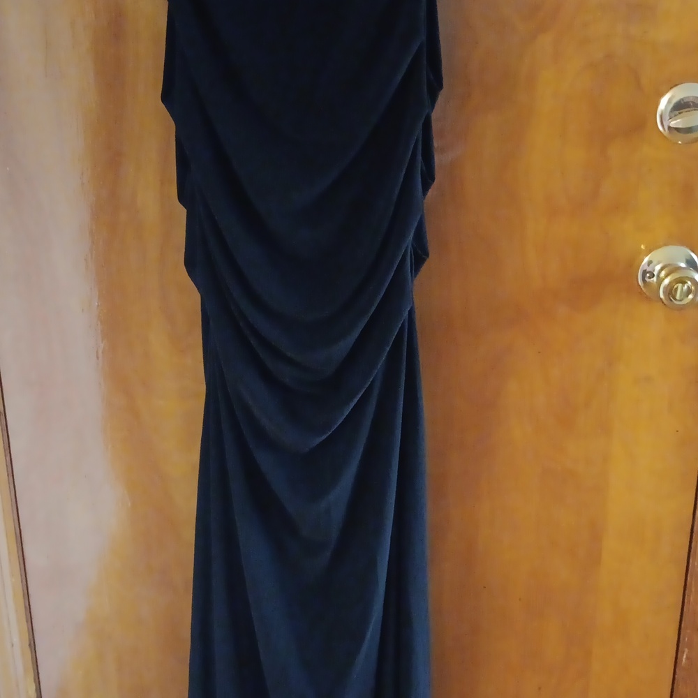 Adrianna Papell Black Sleeveless Evening Gown Size 6 NWT - Picture 3 of 8